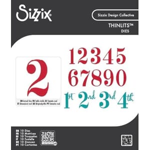 Sizzix - Thinlits Die Set Grand Numbers