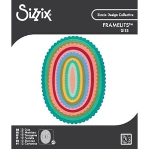 Sizzix - Framelit Die Set Fancy Ovals