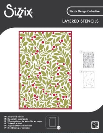 Sizzix - Layered Stencil Set Berry Sweet