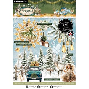 Studio Light - Christmas Forest A5 Die-Cut Paper Pad Element