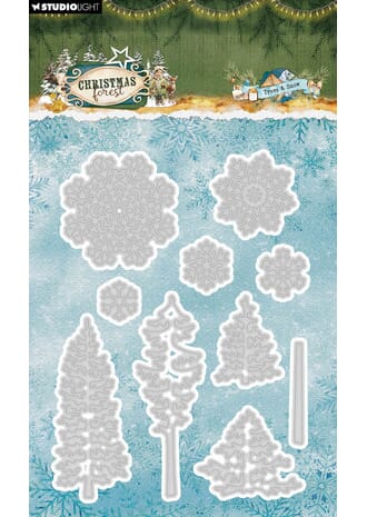 Studio Light - Christmas Forest Cutting Dies Trees and Snow