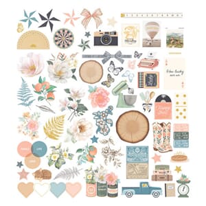 Spellbinders - Clementine Diecut Cardstock Ephemera