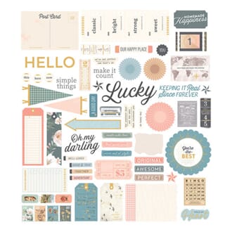 Spellbinders - Clementine Diecut Cardstock Ephemera