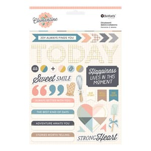 Spellbinders - Clementine Chipboard Embellishments