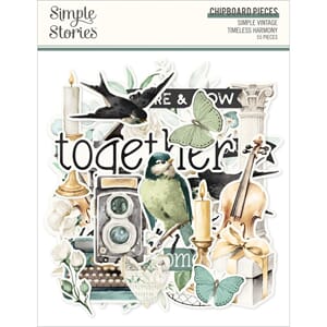 Simple Stories - Timeless Harmony Chipboard Pieces