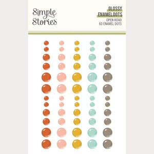 Simple Stories - Open Road Glossy Enamel Dots