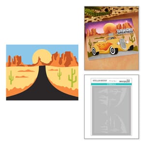 Spellbinders - Highway Horizons-Desert Layered Stencils