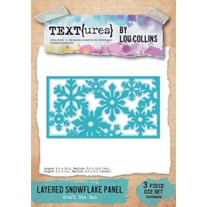 TEXT(ures) - Winter in Bloom Craft Die Set Layered Snowflake