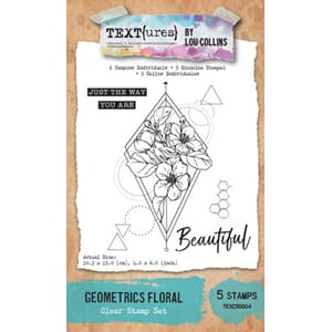 TEXT(ures) - Dragonfly Dreams 4x6 Inch Clear Stamp Geometric