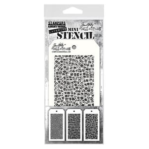 Tim Holtz: Set 28 - Mini Layered Stencil Set 3/Pkg