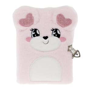 Tinka - Dagbok bamse med hjerteører, str 16x21 cm