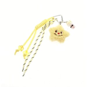 Tinka - Gul stjerne og popkorn Bag Charm
