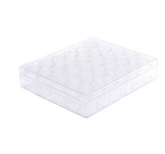 Oppbevaring - Storage Box with 30 Jars, str 16x13,5x3,5 cm