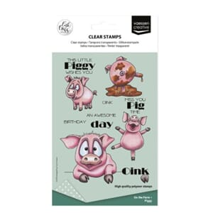 Vaessen Creative - Piggy on the Farm Clear Stamps