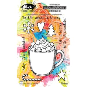 Visible Image - Christmas Wrapped Up 4x6 Inch Stamp Marshmal