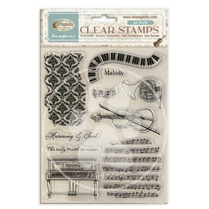 Stamperia - Symphony Clear Stamp by Sara Alcobendas