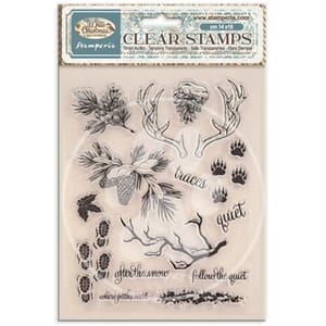 Stamperia - White Christmas Clear Stamps by Cristina Radovan