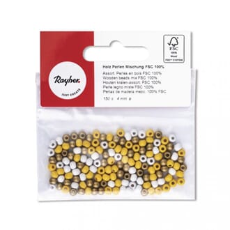 Treperler - Gull miks, 4mm, 150/Pkg