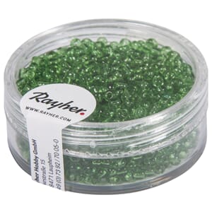 Rocailles 2mm ø - Green transparent