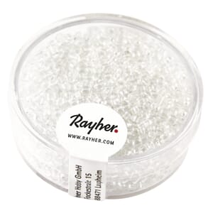 Rocailles 2mm ø - Crystal transparent