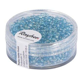 Rocailles 2mm ø - Turquoise transparent