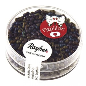 Rocailles 2x4mm - Medium grey mix 6 - Papillon