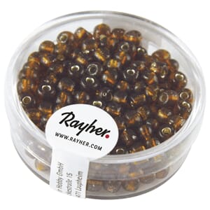 Rocailles 4mm ø - Dark brown