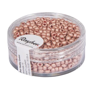 Rocailles Metallisk 2,6mm ø - Pink  - Beamless