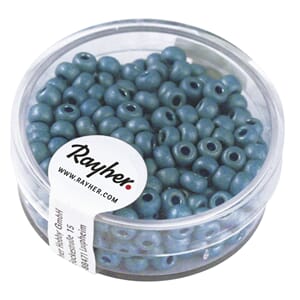 Rocailles Metallisk 4mm - Turquoise, matt