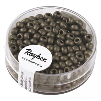 Rocailles Metallisk 4mm - Anthracite, matt