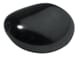 Anthracite - 26x22mm - Glassvoks perle, 1 stk