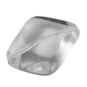 Glass nugget - Dark crystal, str 24x20 mm, 1 stk