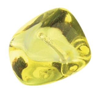 Glass nugget, Indian yellow, 14x19 mm, 1 stk