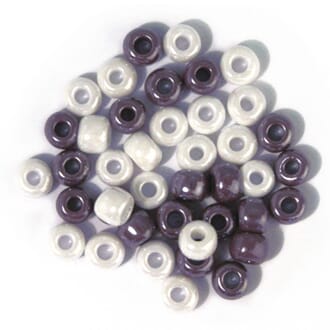 Glass perler - Miks, str 8,7 mm, box 55g