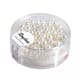 Renaissance 4mm - White, voksperle av glass