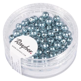 Renaissance 4mm - Blush Blue, voksperle av glass