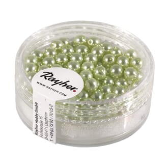 Renaissance 4mm - Lime, voksperle av glass