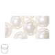 Renaissance 10mm - Snow White, voksperle av glass