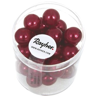 Renaissance 10mm - Classic Red, voksperle av glass