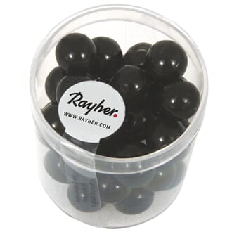 Renaissance 10mm - Black, voksperle av glass