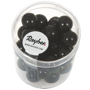 Renaissance 10mm - Black, voksperle av glass