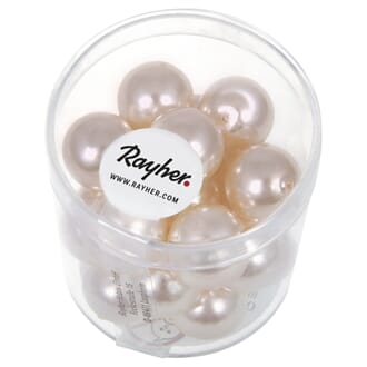 Renaissance 12mm - Powder pink, voksperle av glass