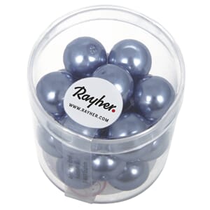 Renaissance 12mm - Azure, voksperle av glass