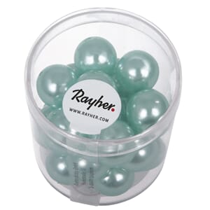 Renaissance 12mm - Turquoise, voksperle av glass