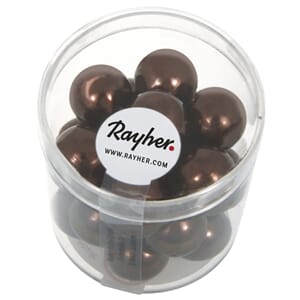 Renaissance 12mm - Nougat, voksperle av glass