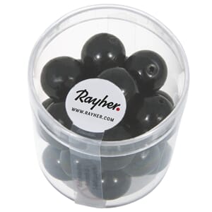 Renaissance 12mm - Black, voksperle av glass