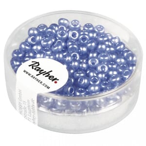 Rocailles waxed, Bavarian blue, 3.5mm, box 8g