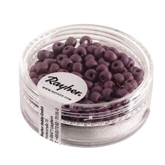 Rocailles Silk beads - Bordeaux, str 4 mm, 120 stk