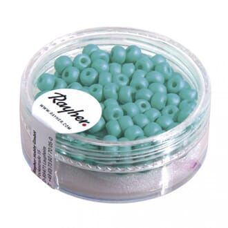 Rocailles Silk beads - Mint, str 4 mm, 120 stk