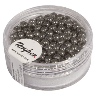 Rocailles - Anthrazit, str ø 4mm, 150 stk